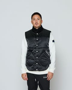 ☆先行予約☆ muta MARINE × ACANTHUS / シンサレートマウンテンベスト / Thinsulate Mountain Vest / BLACK 【MA2667】