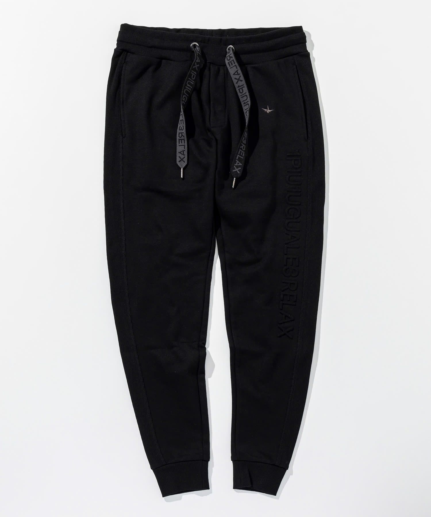 EMBOSSED LOGO JOGGER PANTS / エンボスロゴ ジョガーパンツ / ブラック【USB-26083】