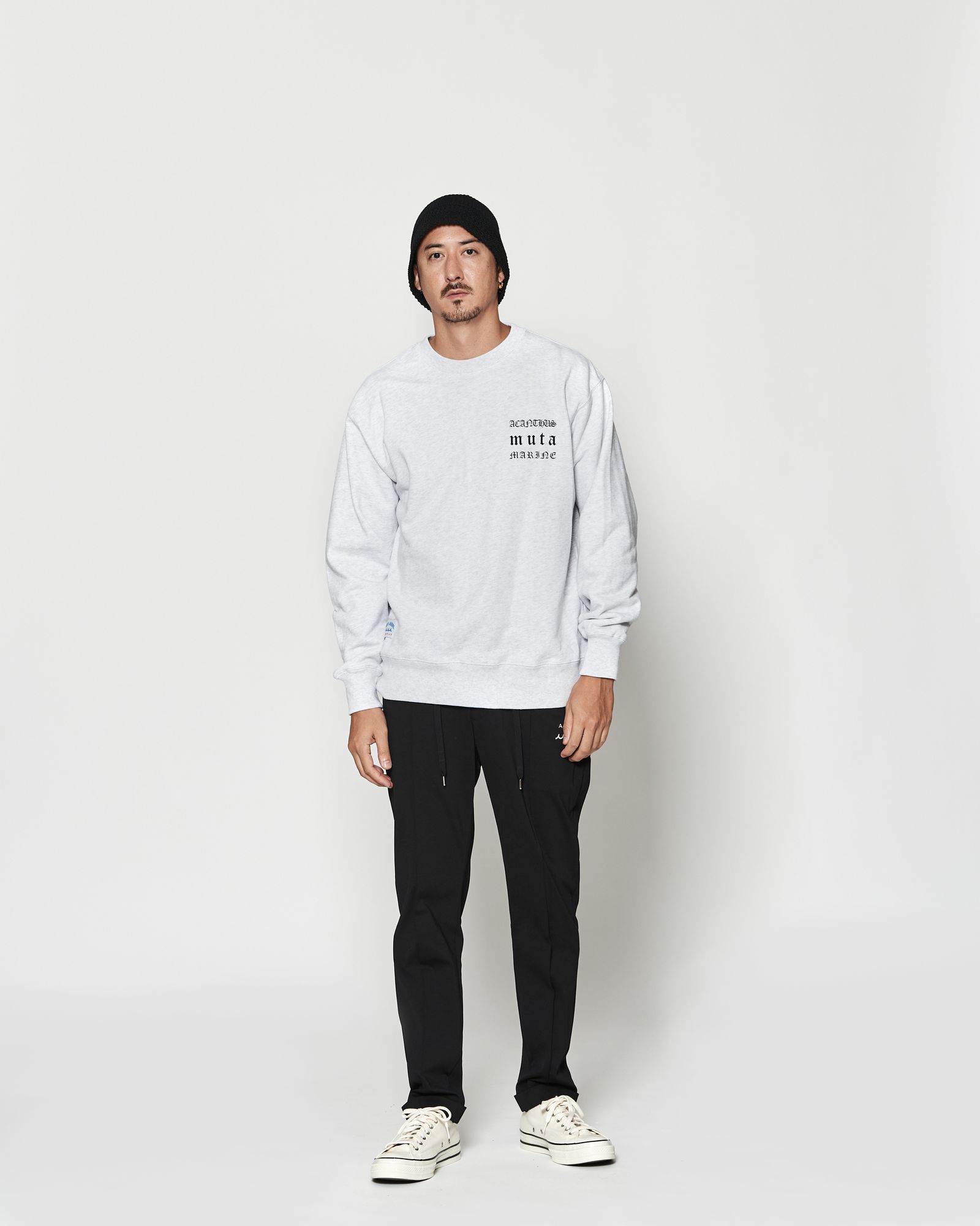 ☆先行予約☆muta MARINE × ACANTHUS  / クルーネックスウェット / Old Logo Crewneck / GREY 【MA2632】