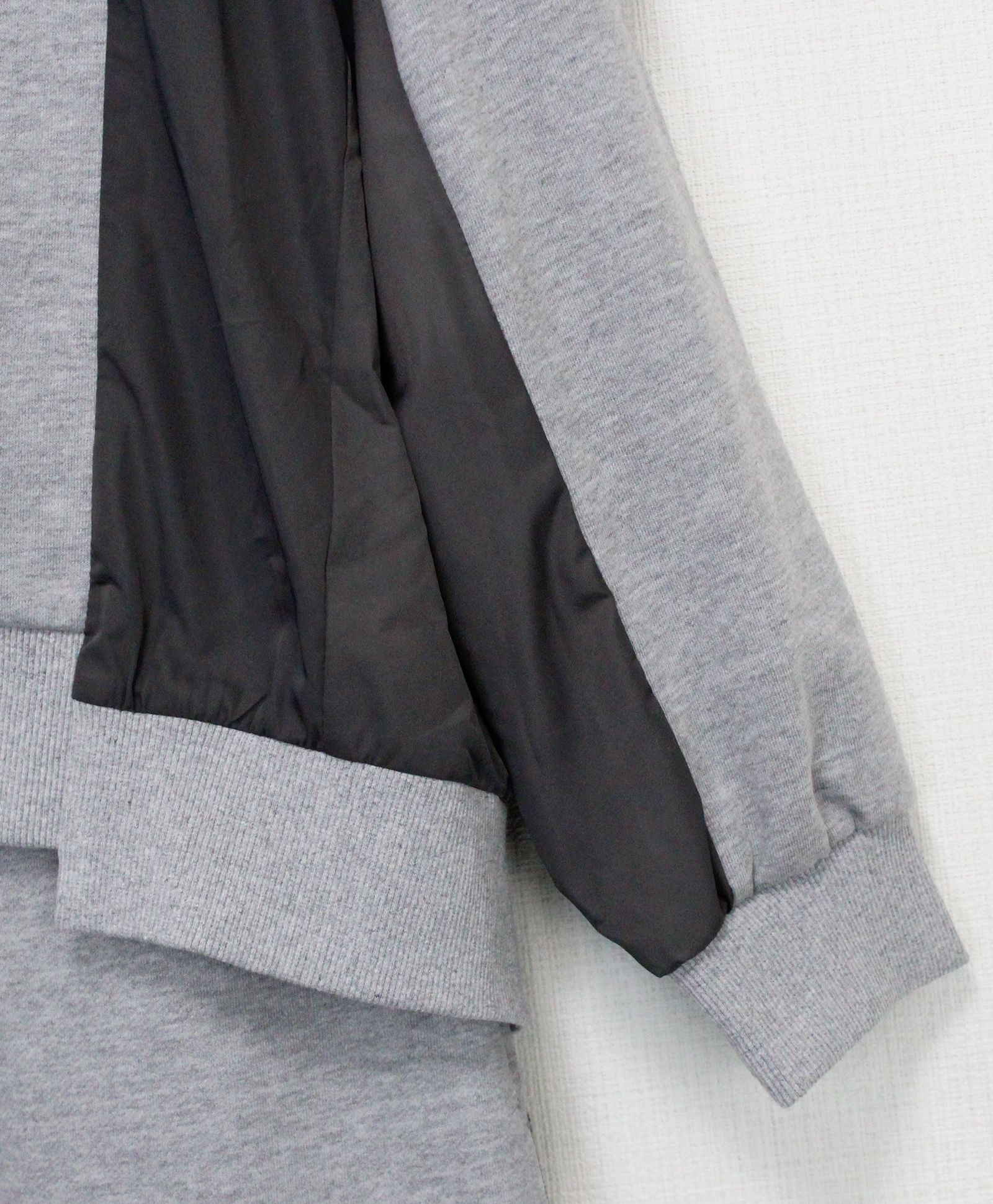 裏毛ミリタリーデザイン切替 L/S ワンピース /  グレー [bc609305]