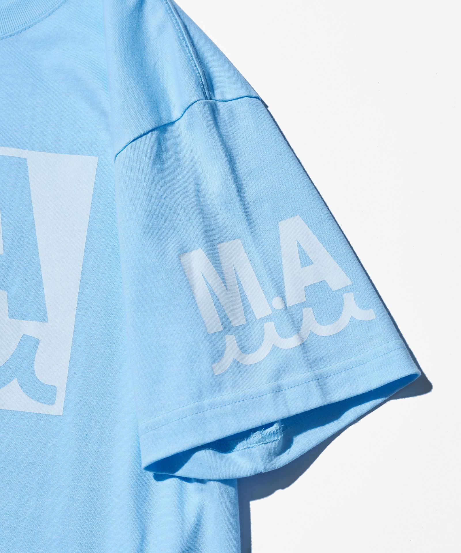 ACANTHUS × muta MARINE / muta MA Logo Tee / ロゴTシャツ / SAX 【MA2514】