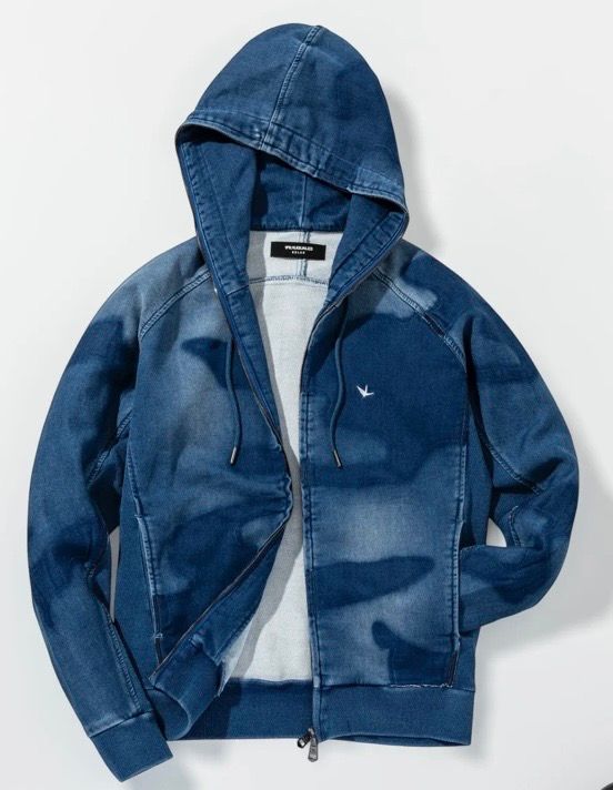 インディゴカモ ジョグフーディー / パーカー / インディゴ【USO-26060】