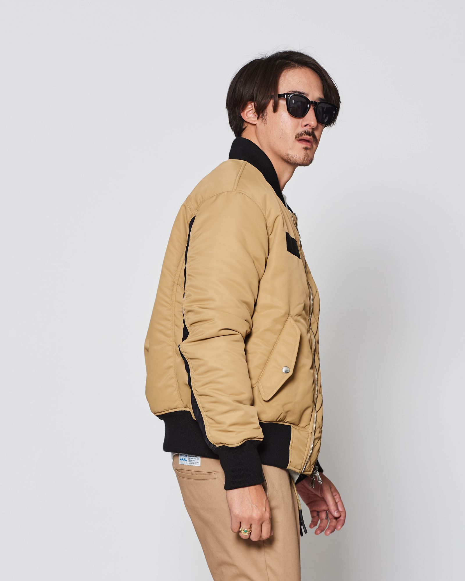 ☆先行予約販売2025年9月下旬～10月下旬頃入荷予定☆ ACANTHUS × muta MARINE / muta Nylon MA-1 / MA-1 / BEIGE 【MA2531】
