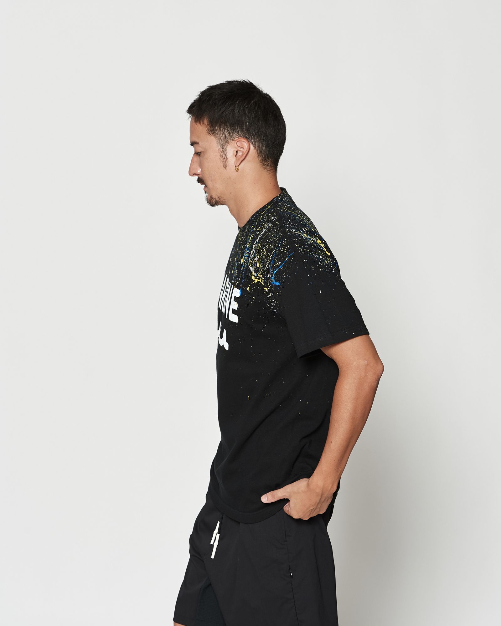 ☆先行予約☆muta MARINE × ACANTHUS  / スプラッシュマリンロゴTシャツ  /  Splash Marine Logo Tee / BLACK【MA2614】