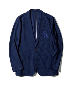 ACANTHUS x muta MARINE / muta  Stretch Seersucker Tailored JKT / シアサッカージャケット / NAVY / MA2401