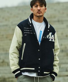 muta MARINE x ACANTHUS / muta Studium Jacket / スタジアムジャケット / NAVY / MA2425