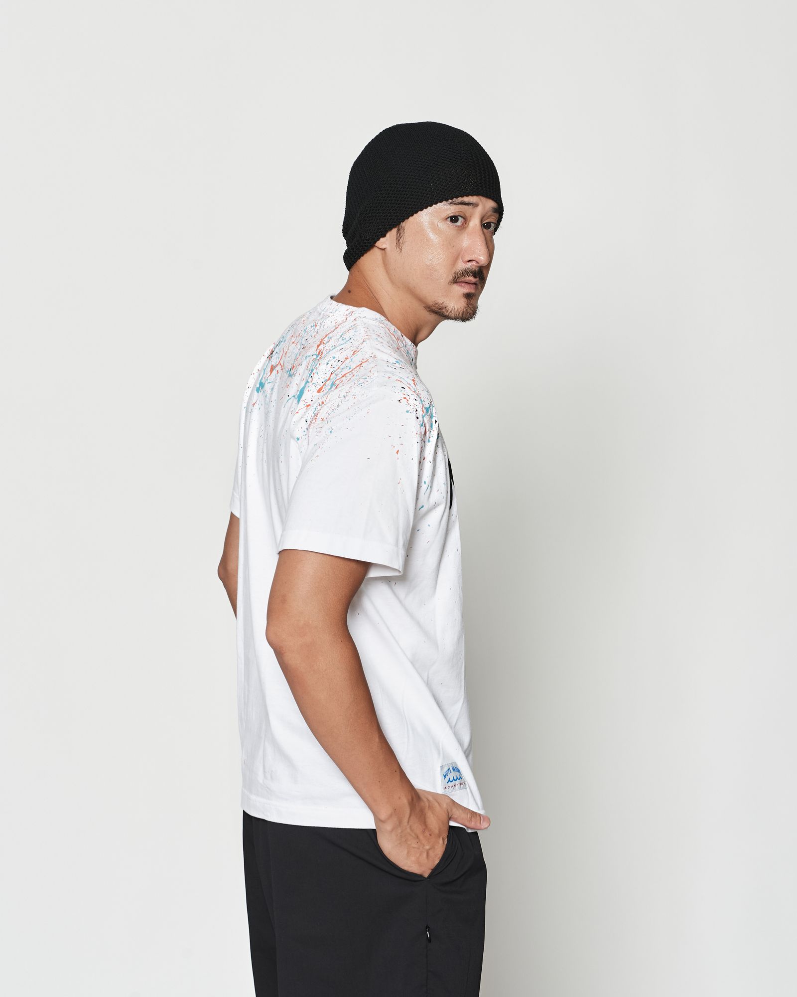 ☆先行予約☆muta MARINE × ACANTHUS  / スプラッシュマリンロゴTシャツ  /  Splash Marine Logo Tee / WHITE【MA2614】