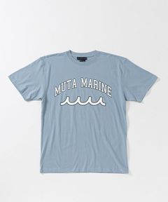 ACANTHUS x muta MARINE / muta College Logo Tee / カレッジロゴTシャツ / BLUE