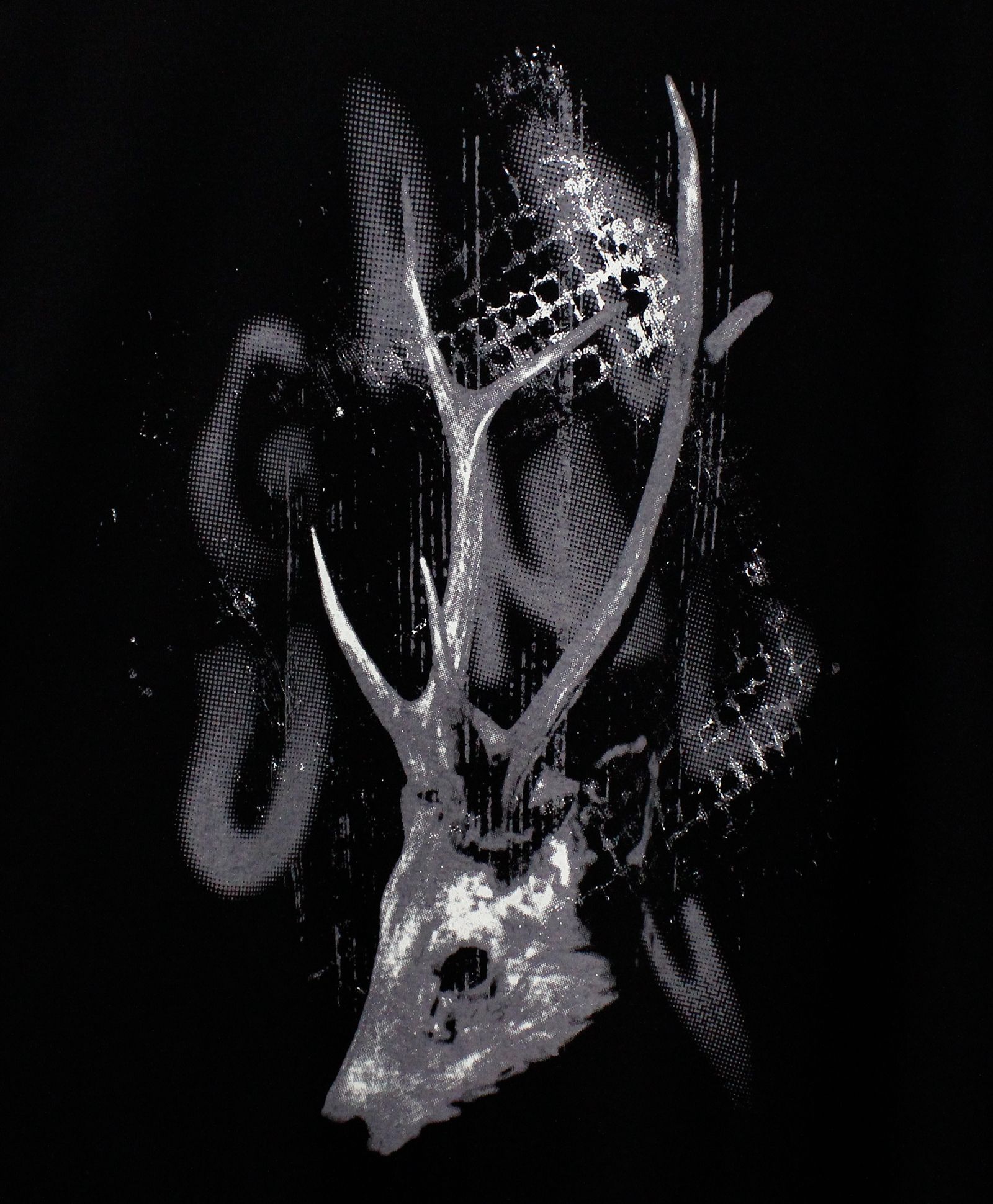 JERSEY DEER T-SHIRT / BLACK [GK-T77-070-2]