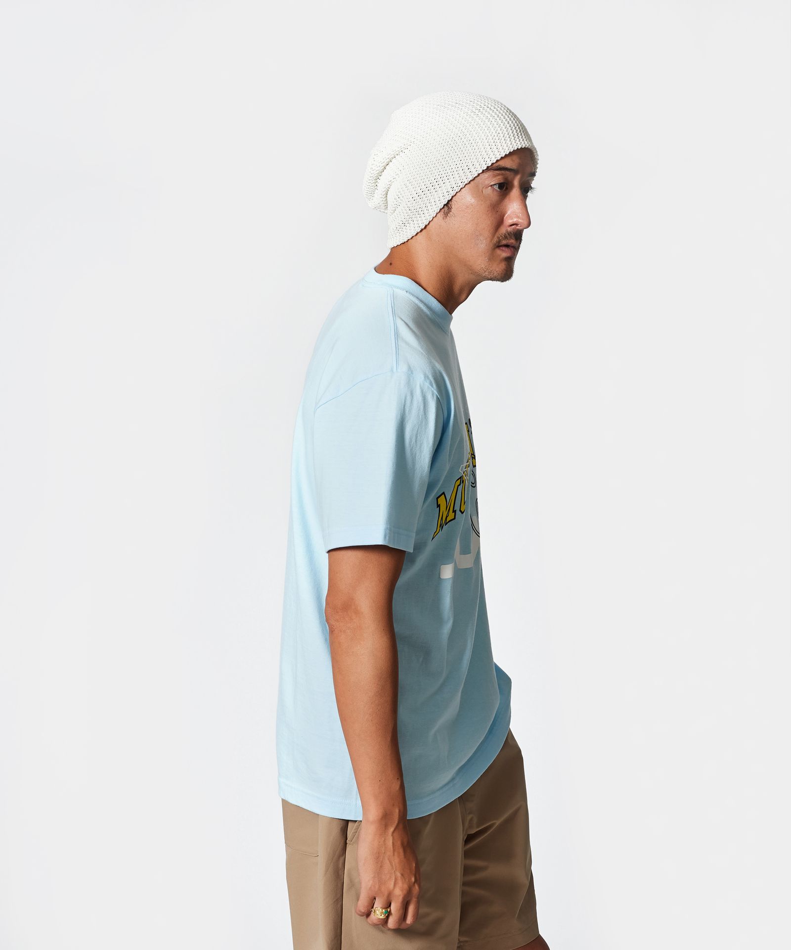 ACANTHUS × muta MARINE / muta Multi Logo Tee / マルチロゴTシャツ / SAX 【MA2511】