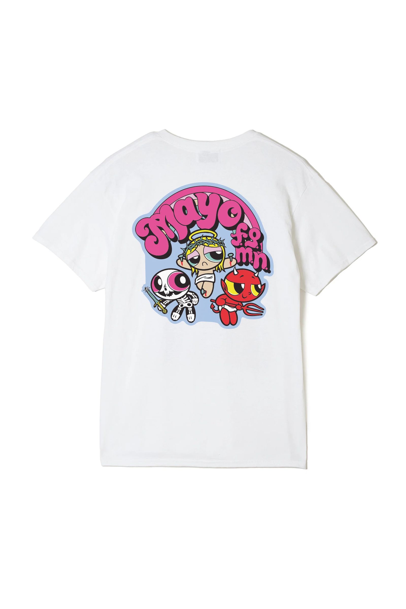 メイヨーパワーパフプリントTシャツ / MAYO POWERPUFF PRINT SHORT SLEEVE TEE  / ホワイト [26MY-ST004]