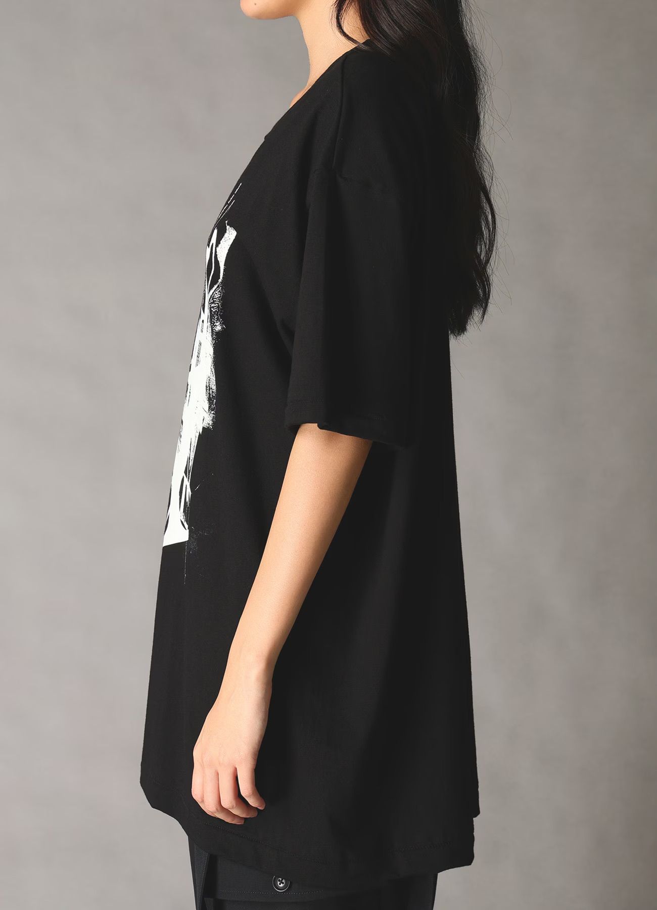 JERSEY LOGO T-SHIRT / BLACK [GK-T71-070-2]