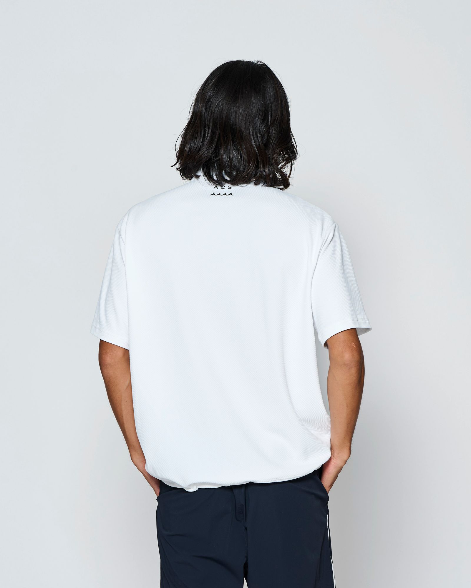☆先行予約☆muta MARINE × ACANTHUS  / スタンドカラーS/Sトップ /  Stand Collor S/S Top / WHITE【MA2709】
