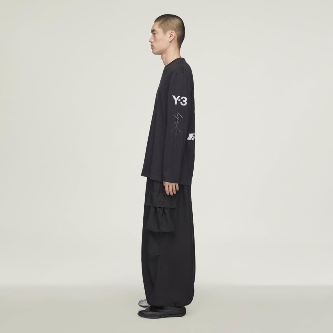 ロング スリーブ ティー / Y-3 MERCEDES - AMG PETRONAS FORMULA 1 TEAM CHAOS LOGO LONG SLEEVE TEE / BLACK [KR2372-APPS26]