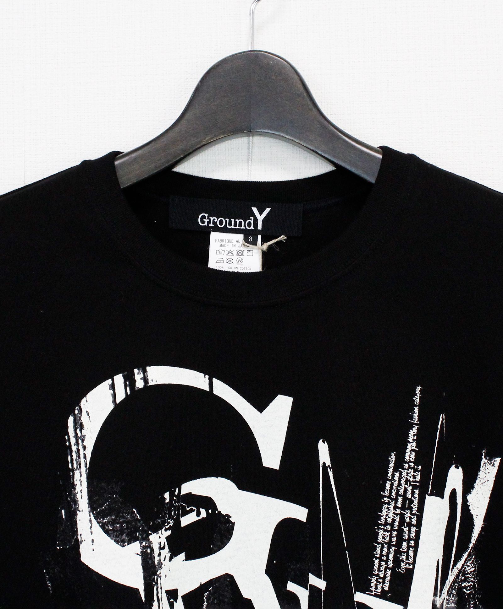 JERSEY LOGO T-SHIRT / BLACK [GK-T71-070-2]