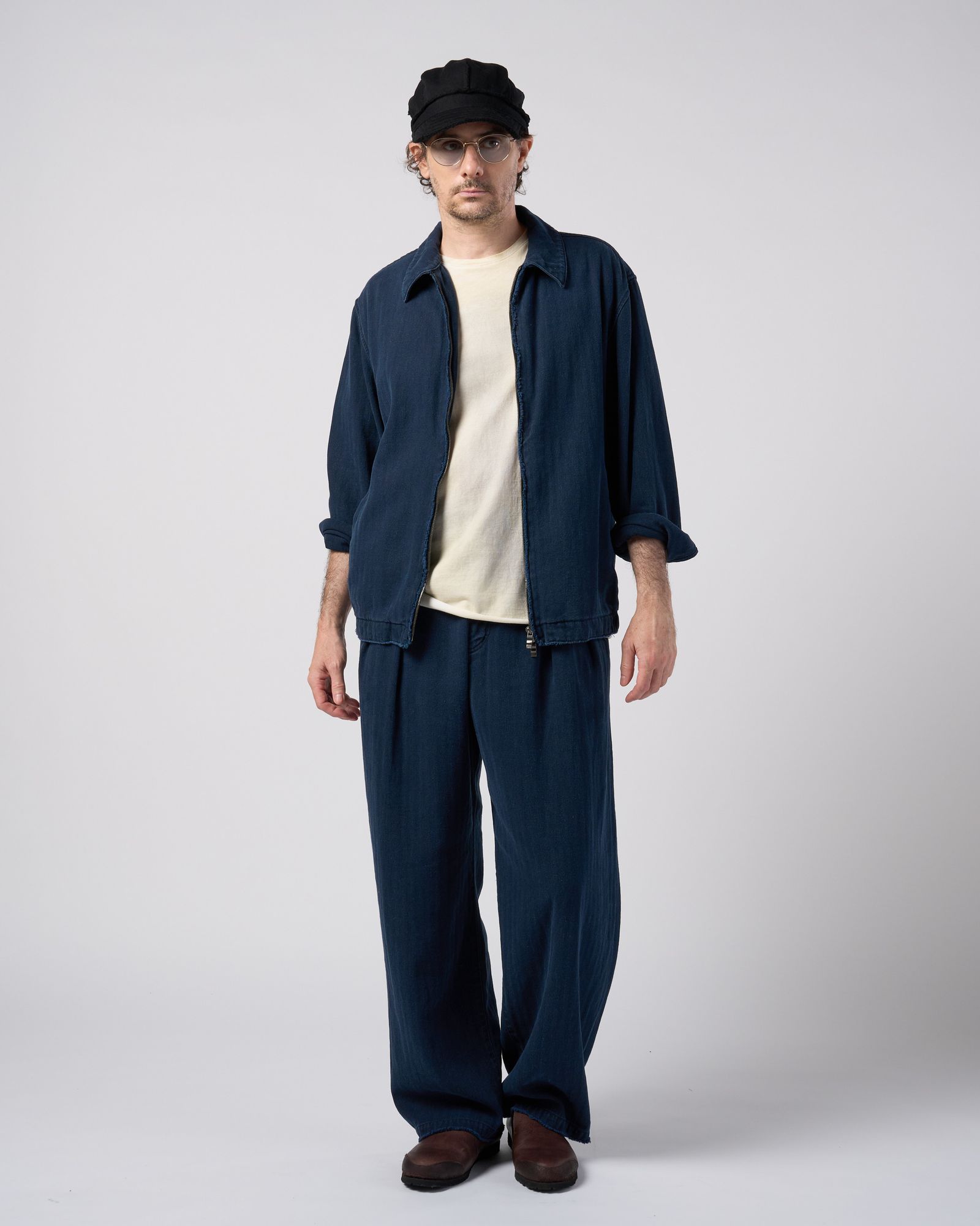 ☆先行予約☆ wjk  / ジャージーエンジニアキャップ / jersey engineer cap / deep black【8987 mj51k】