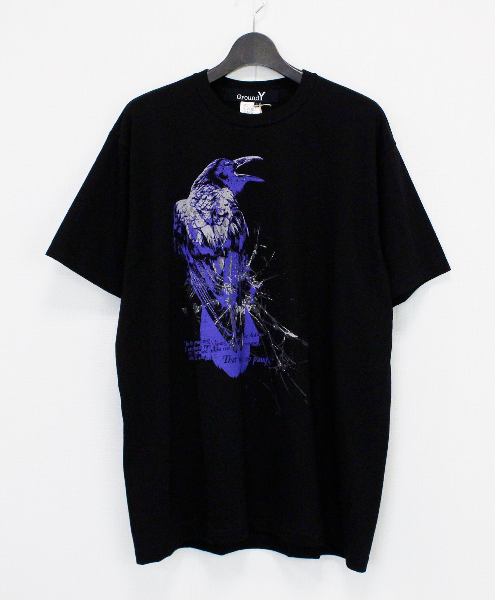 JERSEY CROW T-SHIRT / BLACK [GK-T76-070-2]