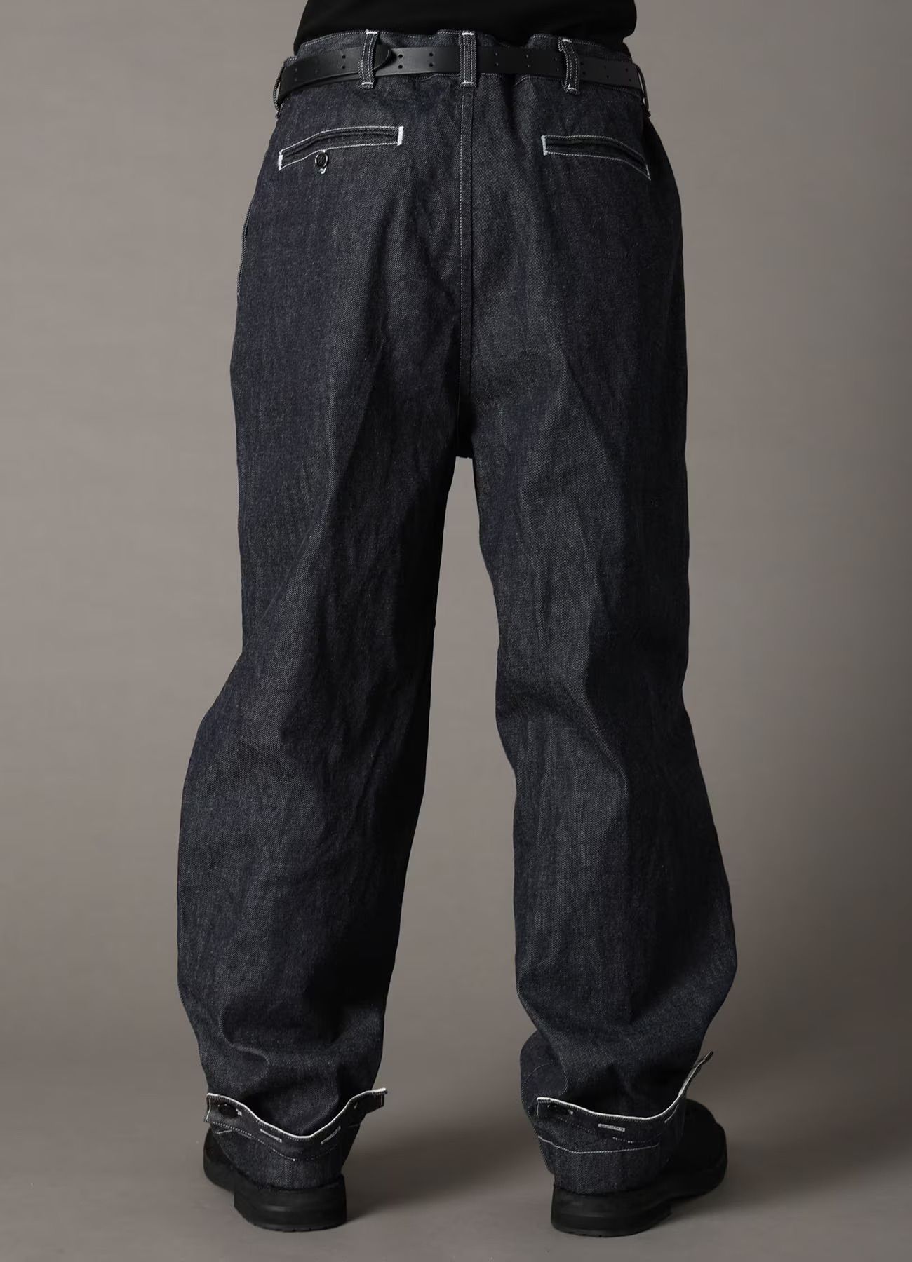 Ground Y×EDWIN 11oz INDIGO DENIM WIDE-TUCK PANTS WITH TAB DETAIL  / ワイドタックデニムパンツ / INDIGO [GX-P02-006-1]