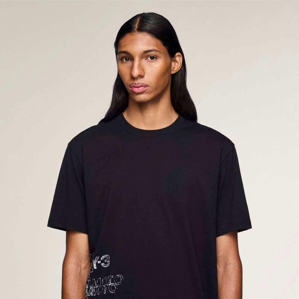 グラフィックショートスリーブTシャツ / Y-3 GFX SHORT SLEEVE TEE / BLACK [KR2223-APPS26]