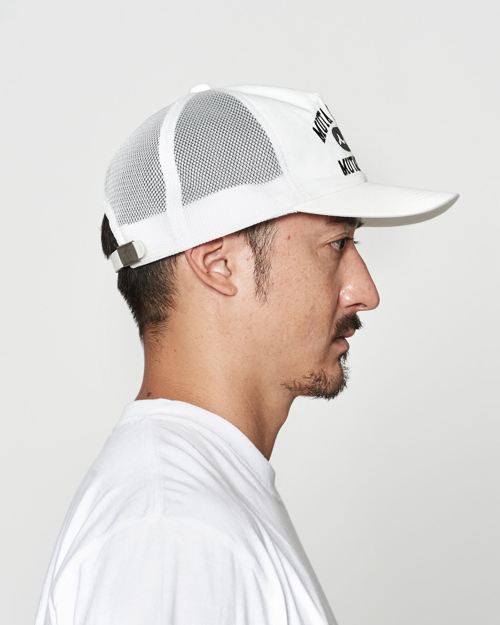 ☆先行予約☆muta MARINE × ACANTHUS  / カレッジロゴメッシュキャップ / College Logo Mesh Cap / WHITE 【MA2622】