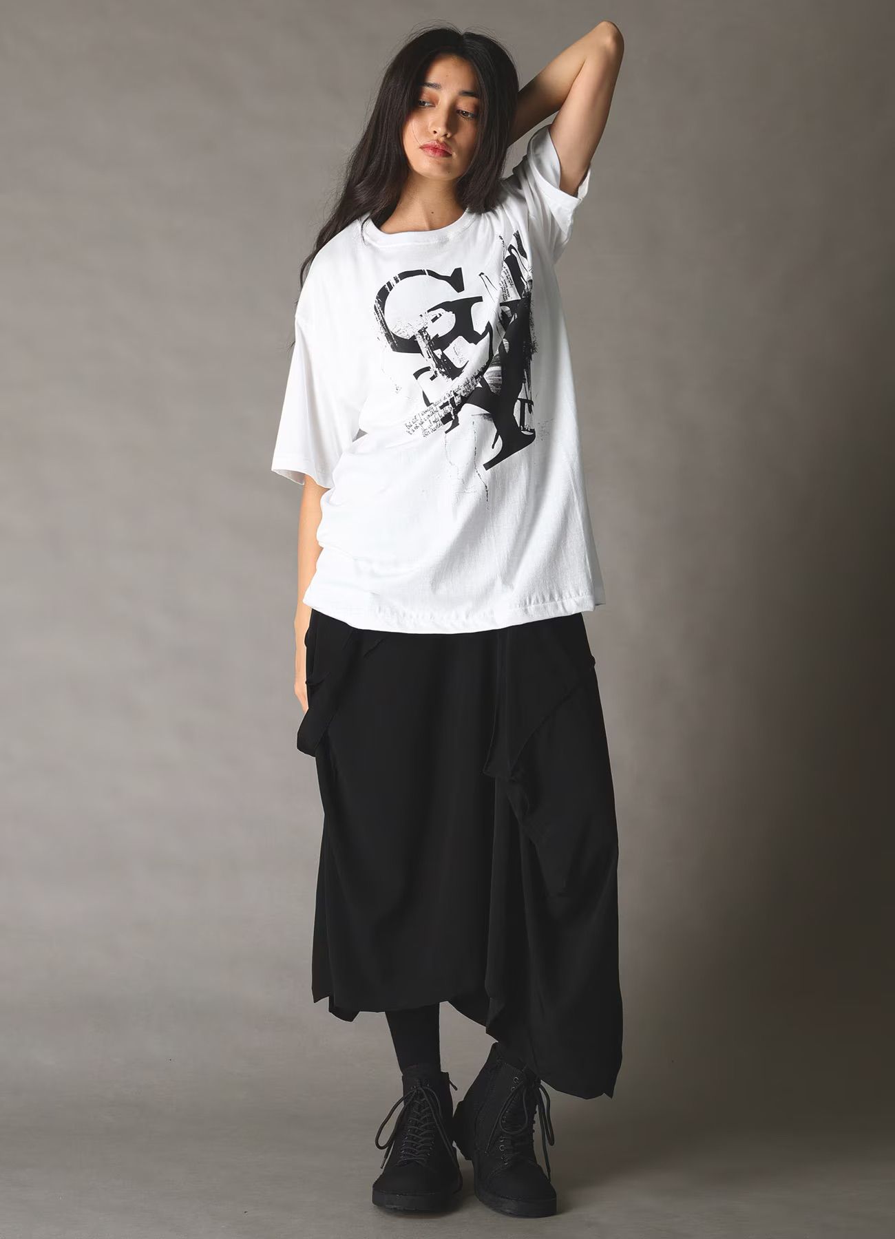 JERSEY LOGO T-SHIRT / WHITE [GK-T71-070-1]