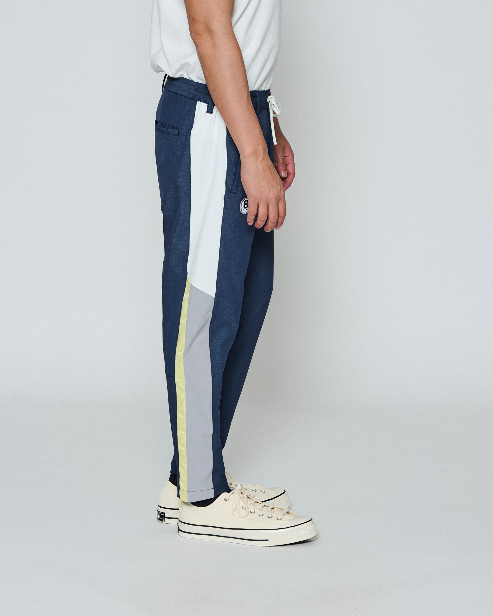 ☆先行予約☆ muta MARINE × ACANTHUS / スイートエクストラロゴラインパンツ / Sweet Extra Logo Line Pants / NAVY 【MA2699】