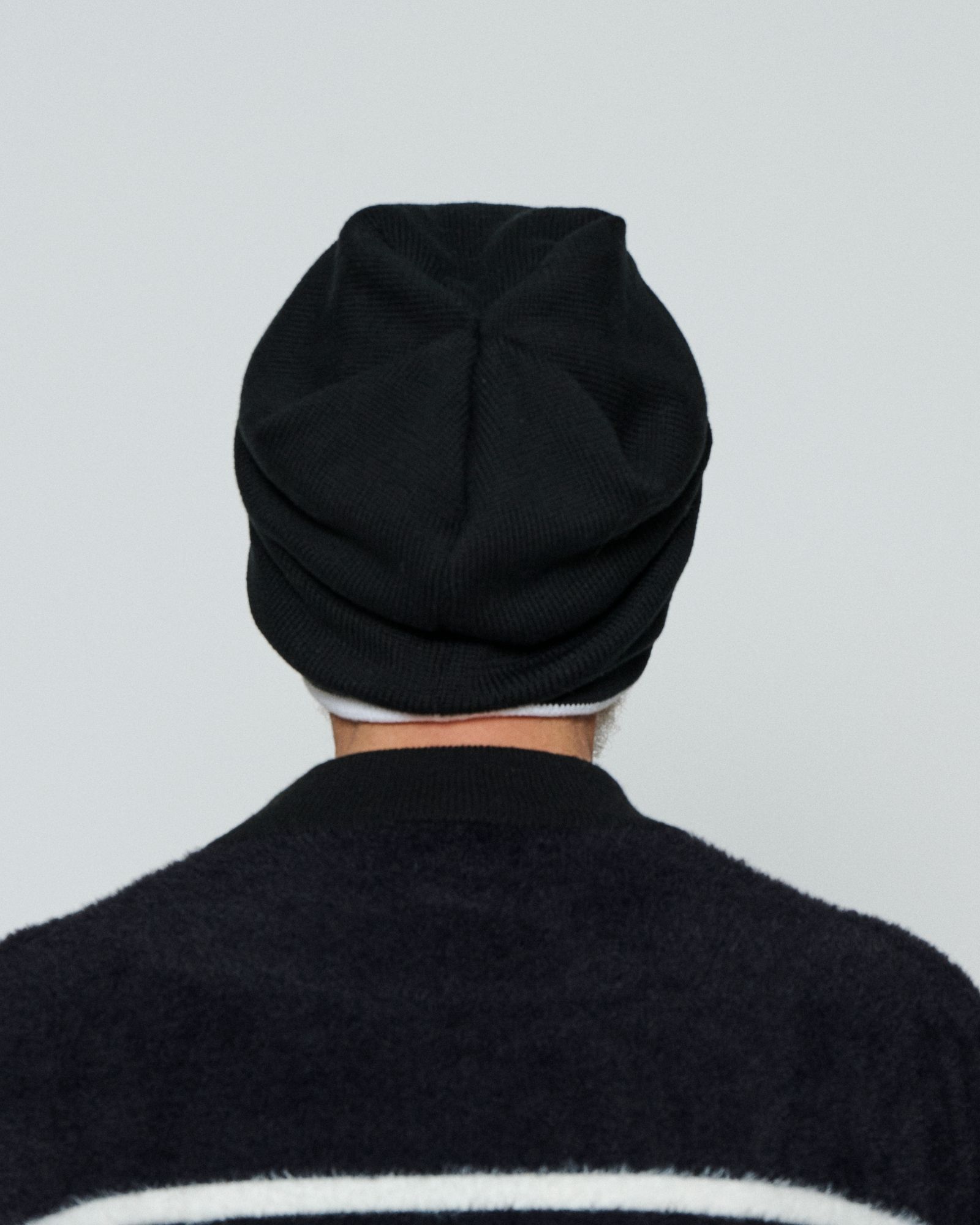 ☆先行予約☆ バルーンニットキャップ / Balloon Knit Cap / BLACK 【CP2505】