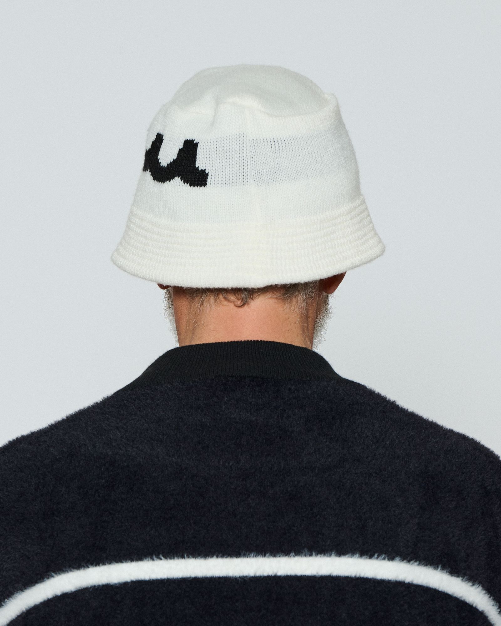 ☆先行予約☆ muta MARINE × ACANTHUS / ニットバケットハット / Wave Logo Knit Bucket Hat / WHITE 【MA2665】