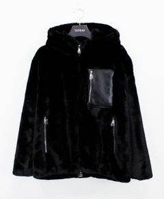 フード付き ボアブルゾン / MASCALI /  マスカリ / BLACK [MJXA0201033588]