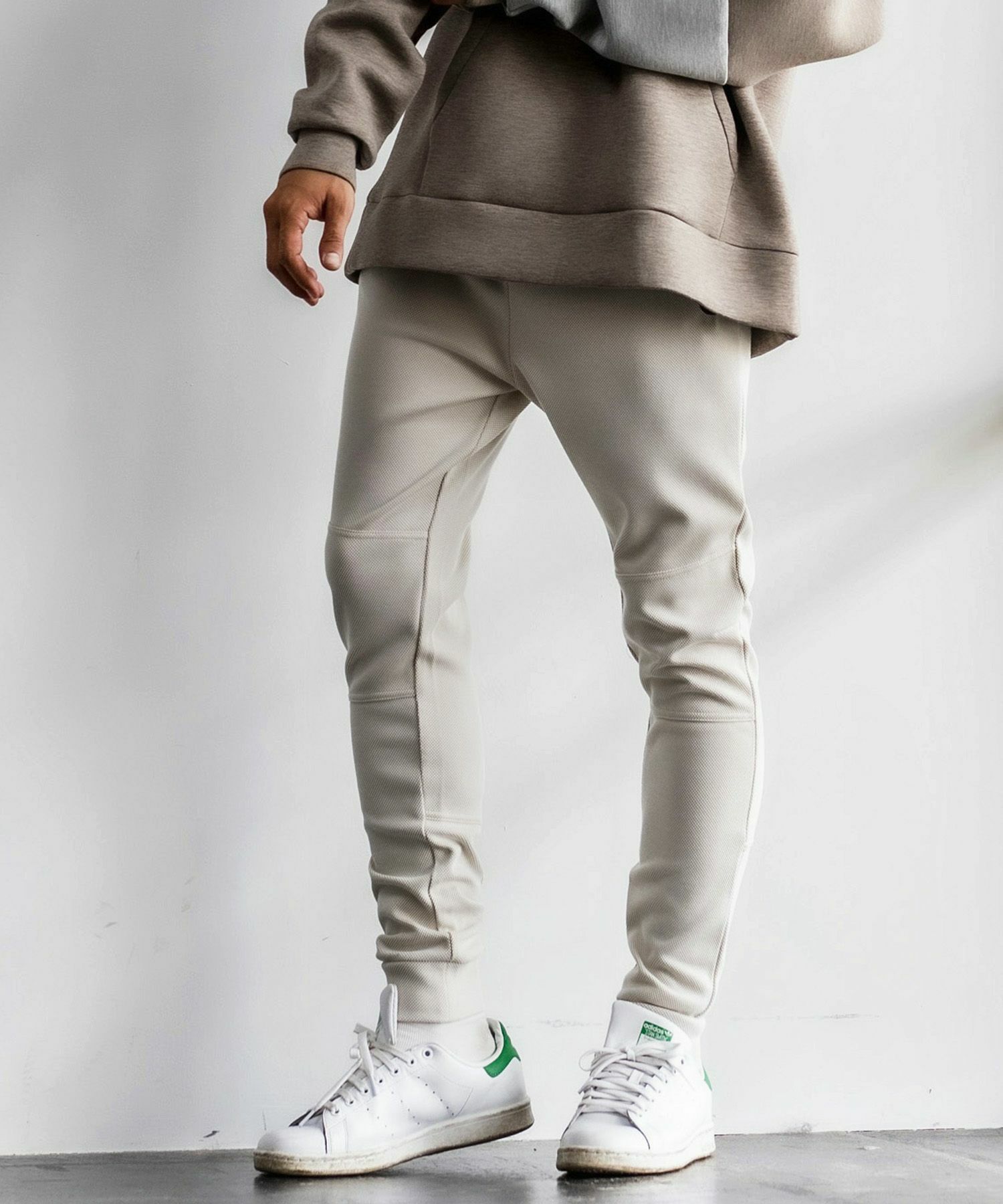 止水ジップスキニーパンツ / ホワイト【120027】