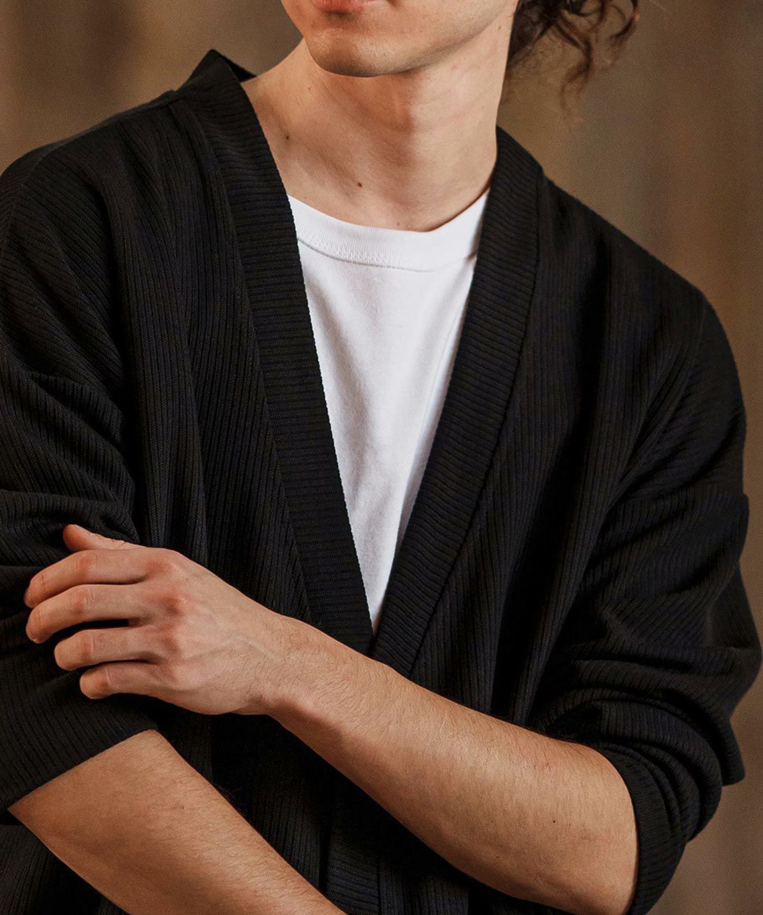 ビックシルエットカーディガン / ブラック【311074】