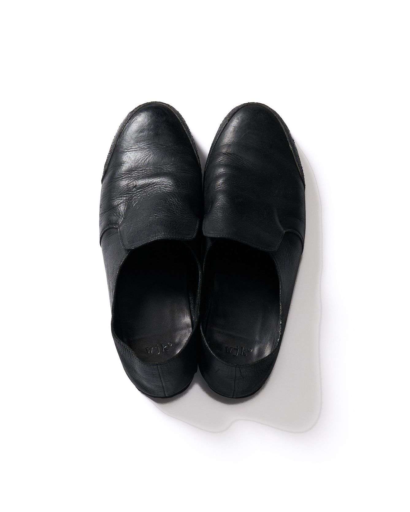 ☆先行予約☆ wjk  / コンビネーションスリッポンシューズ / combination slip-on shoes / black【8994 bt51k】
