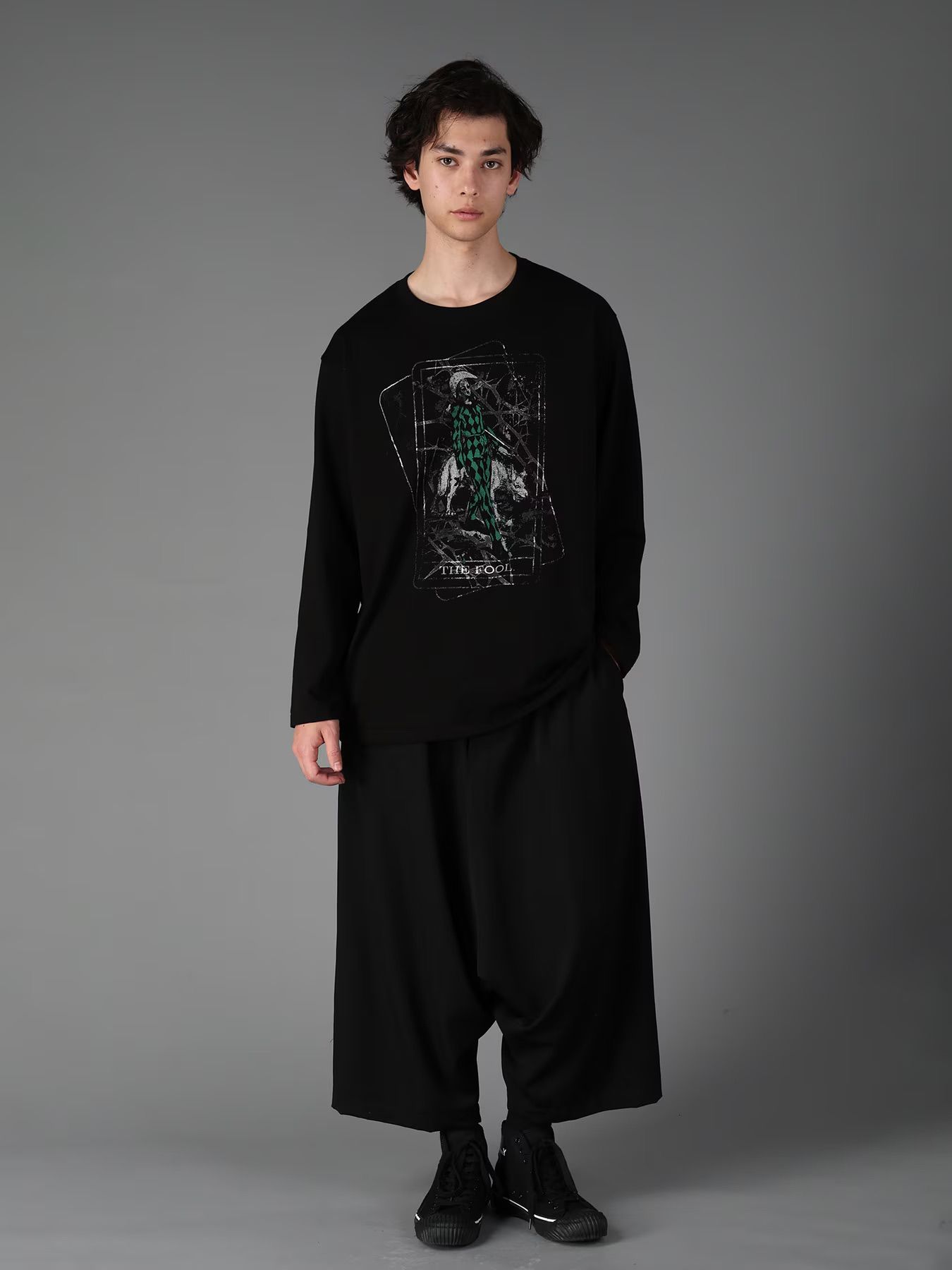 JERSEY THE FOOL T-SHIRT / BLACK  [GW-T75-070-2]