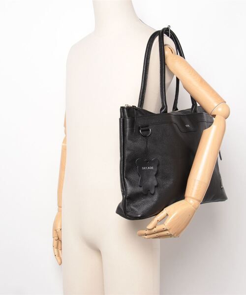 ウォータープルーフレザービジトートバッグ / Water Proof Cow Lether Tote Bag / B-BK [DCD-01511]