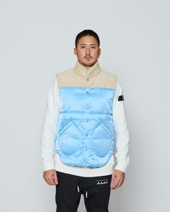 ☆先行予約☆ muta MARINE × ACANTHUS / シンサレートマウンテンベスト / Thinsulate Mountain Vest / BLUE 【MA2667】