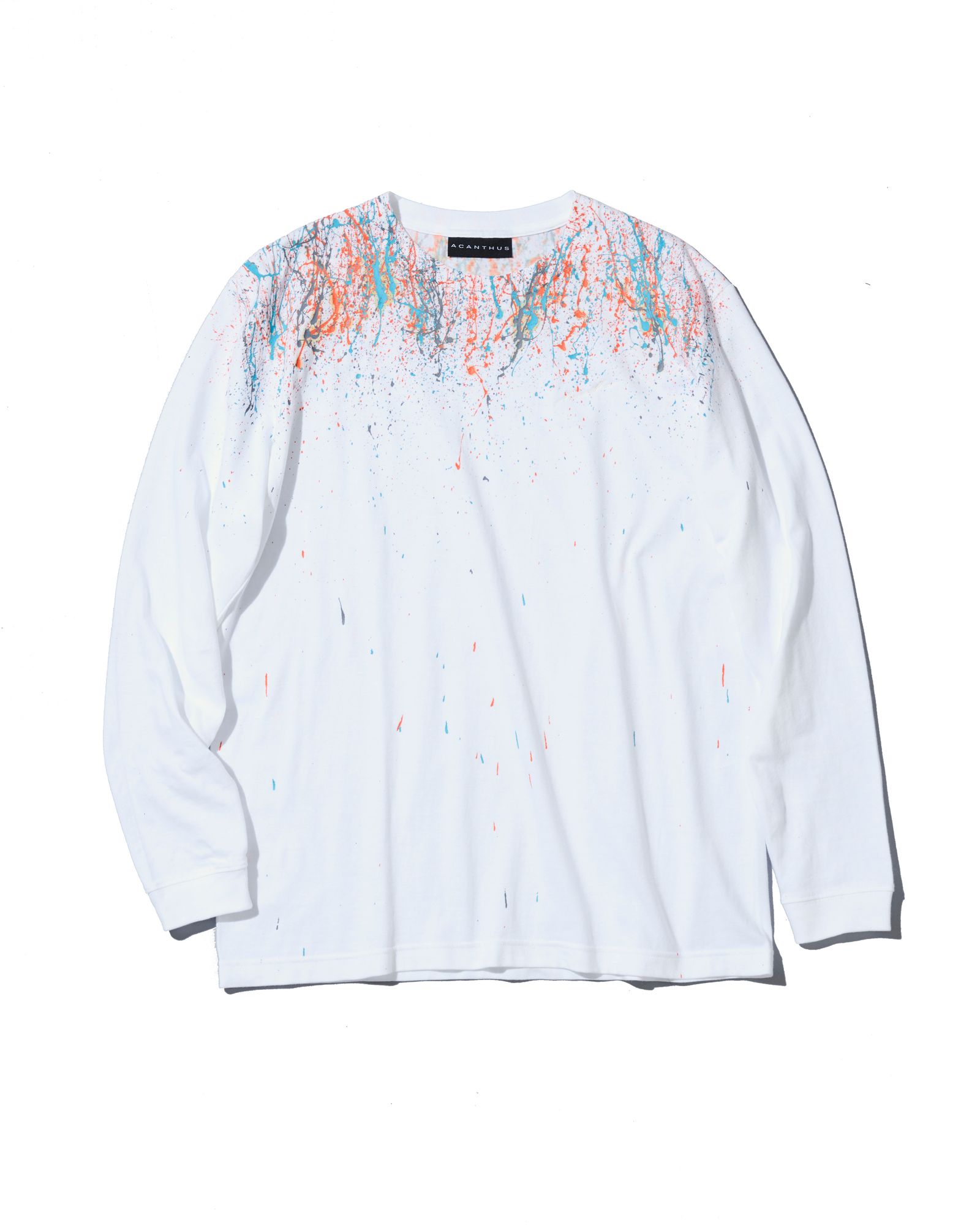 ☆先行予約☆  スプラッシュペイントロンTee / Splash paint L/S Tee / WHITE 【CT2610】
