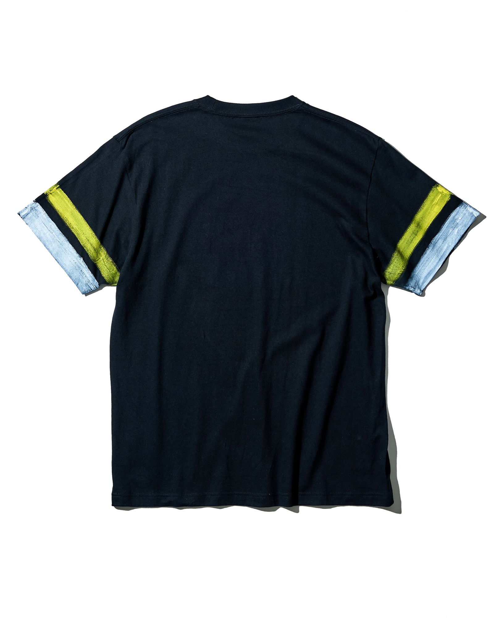 ACANTHUS x muta MARINE / muta Hand Line Paint Tee / ハンドペイントラインTシャツ / BLACK / MA2415