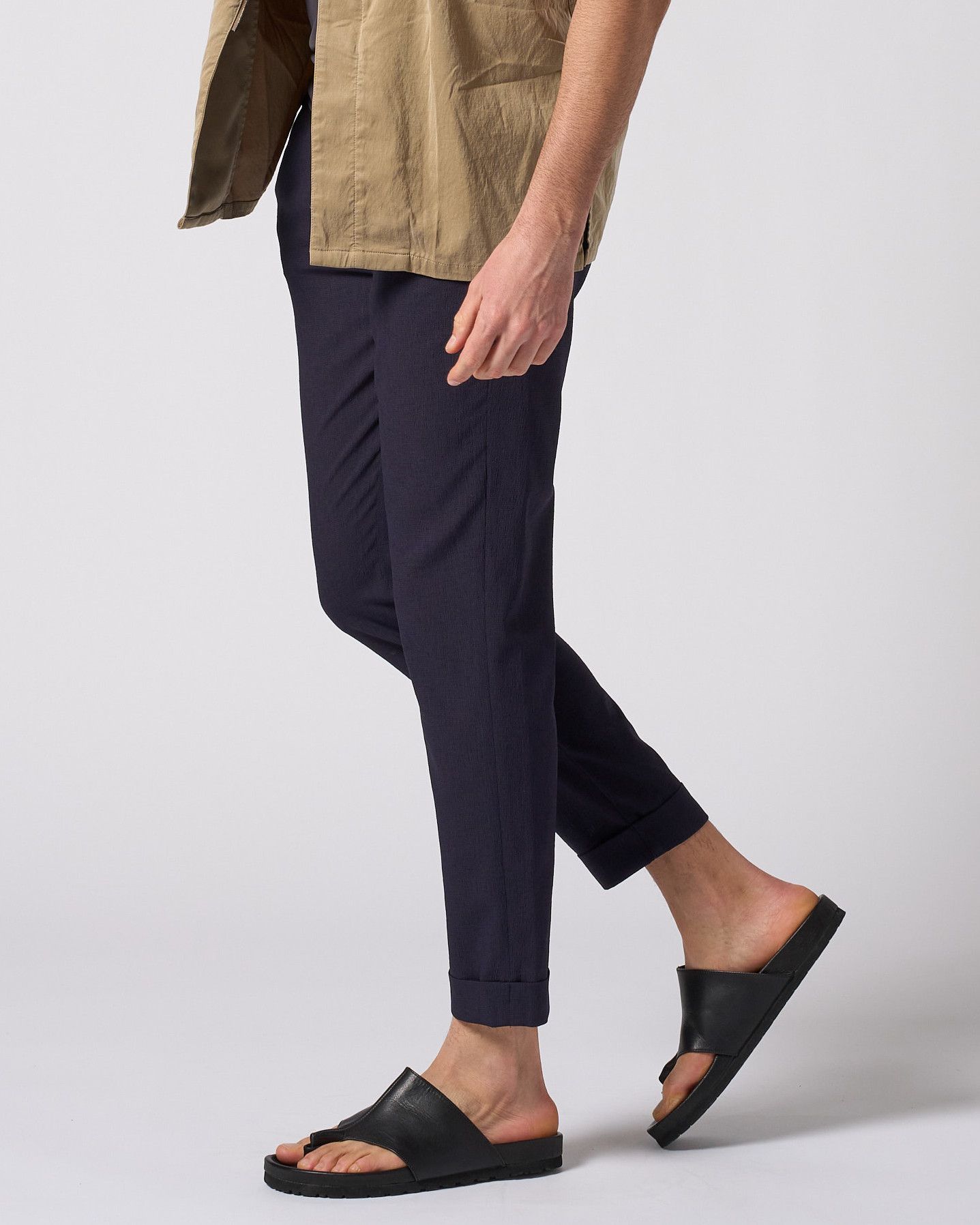 ☆先行予約☆ タックスリムスラックス /  tuck slim slacks / NAVY [5219 pe51i]