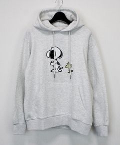 1PIU1UGUALE3 RELAX × PEANUTS / スヌーピー ラインストーンフーディー / パーカー / オートミール 【USO-26055】