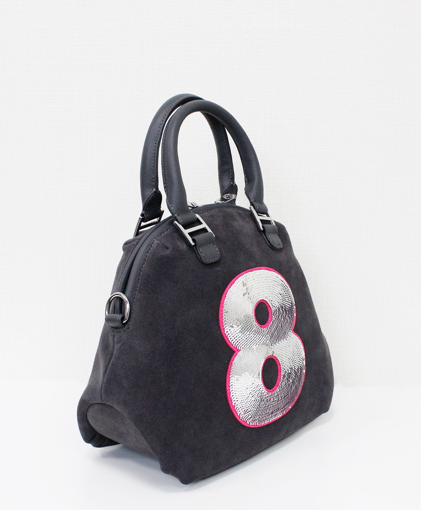 スエード 8バッグ (MINIサイズ)  / グレー [MUSG-241113]