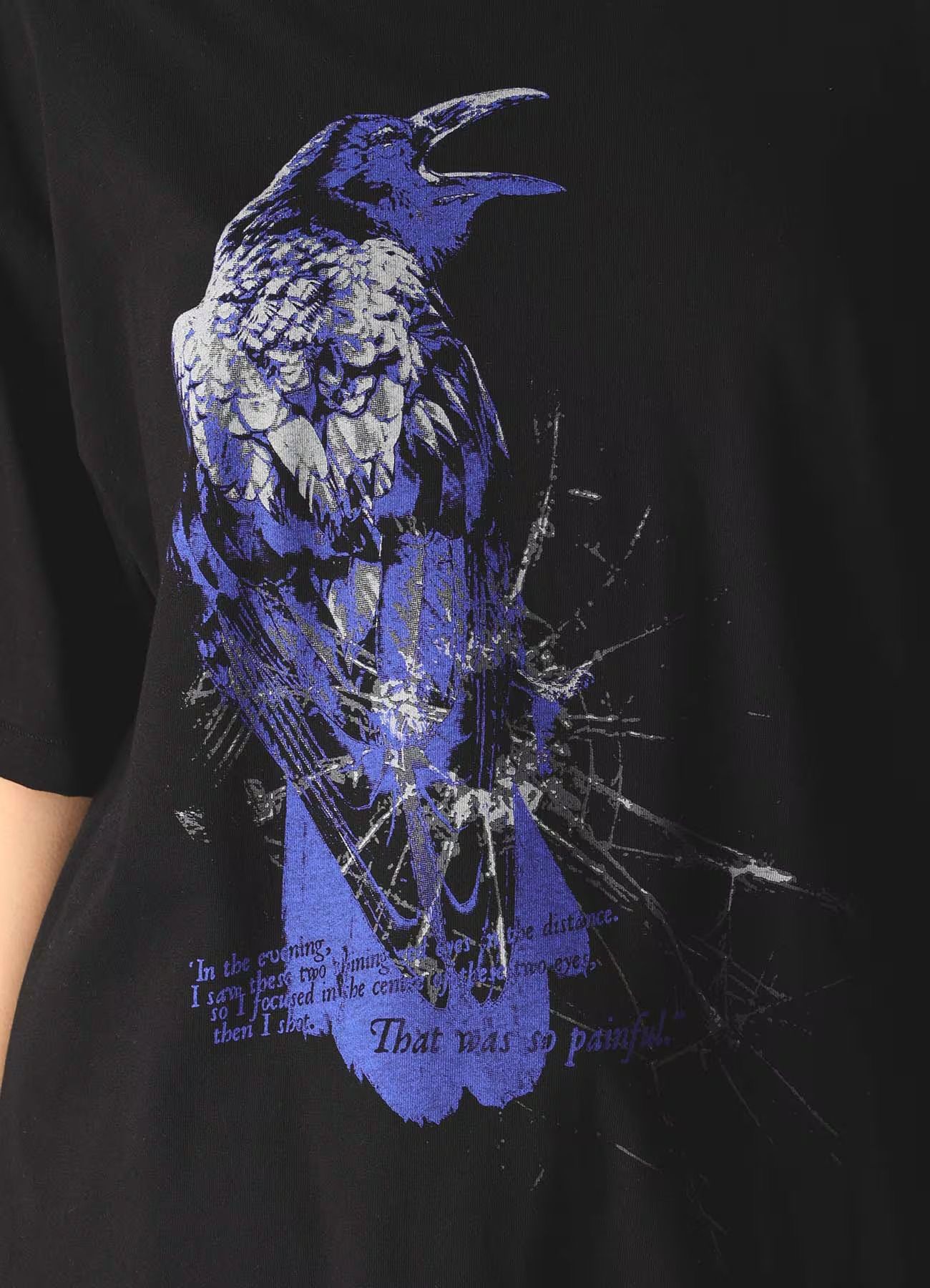 JERSEY CROW T-SHIRT / BLACK [GK-T76-070-2]