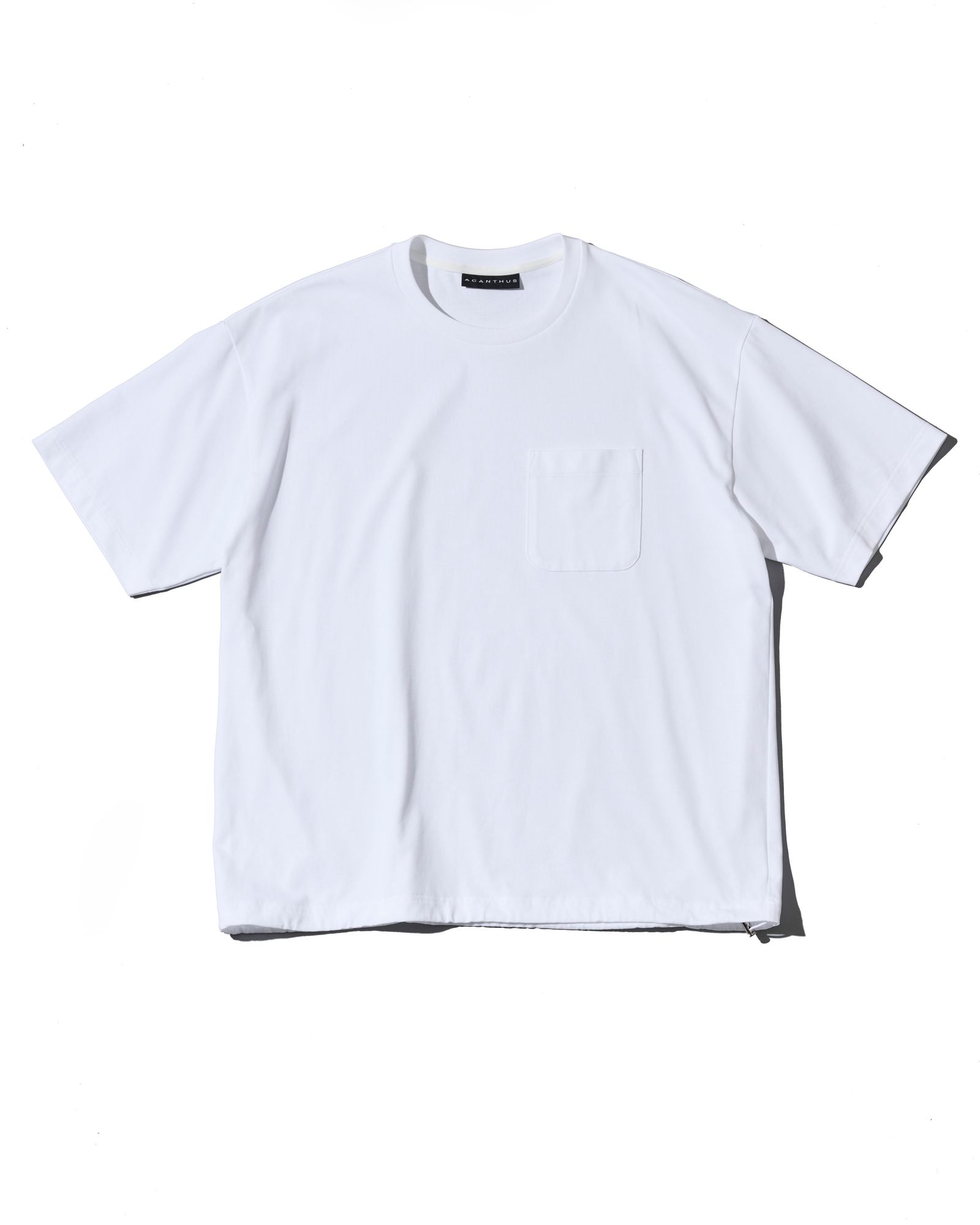 ☆先行予約☆ ドローストリング ポケットTシャツ  /  Drawstring Pocket Tee / WHITE【CT2707】