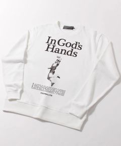 【FOOTBALLITIS】[IN GOD'S HANDS] ライト・スウェット・クルーネック / トレーナー / WHITE [253245DM]