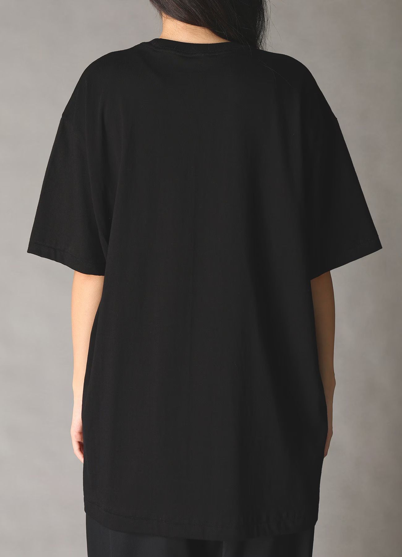 JERSEY SUNFLOWER T-SHIRT / BLACK [GK-T79-070-2]