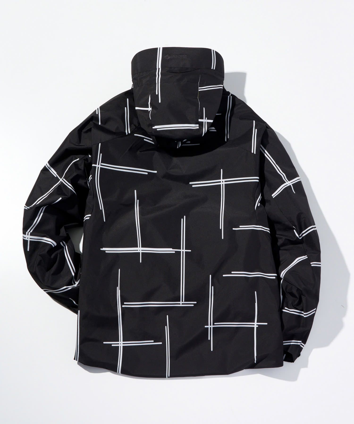 ☆先行予約☆1PIU1UGUALE3 RELAX × +phenix / トランスフォームマウンテンパーカー WINDSTOPPER プロダクト by GORE-TEX LABS /ウィンドストッパー / ゴアテックス  / ブラック×ホワイト 【USO-26130】