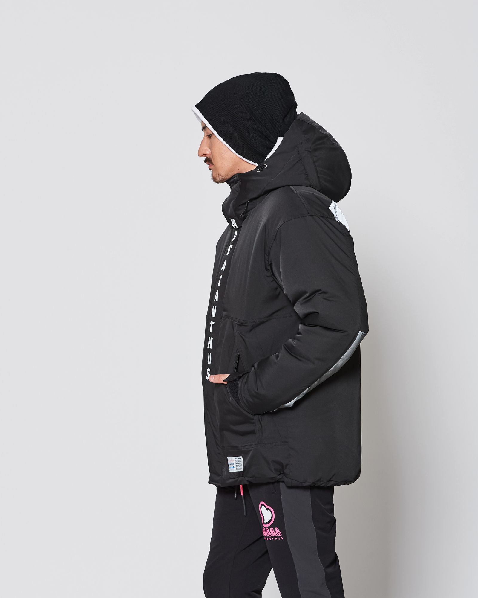 ☆先行予約販売2025年11月下旬～12月下旬頃入荷予定☆ ACANTHUS × muta MARINE / muta LIMONTA Mountain Puffy Jacket  / マウンテンパフィジャケット / BLACK 【MA2529】