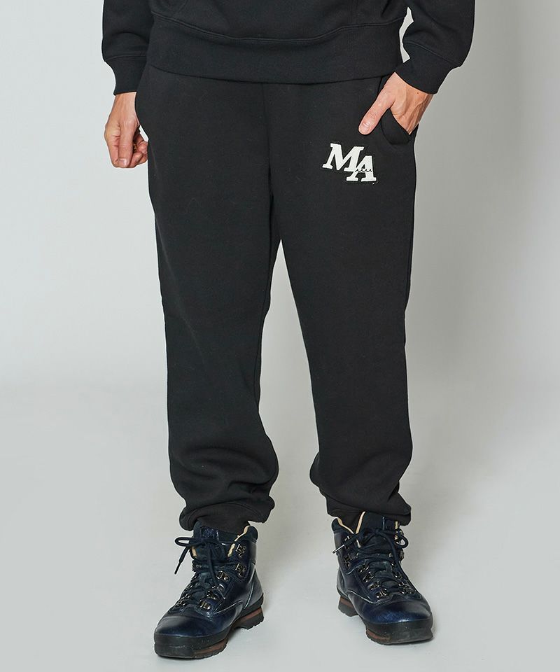 MUTA MARINE 裏起毛ブラックパンツ MUTA MARINE 裏起毛ブラックパンツ