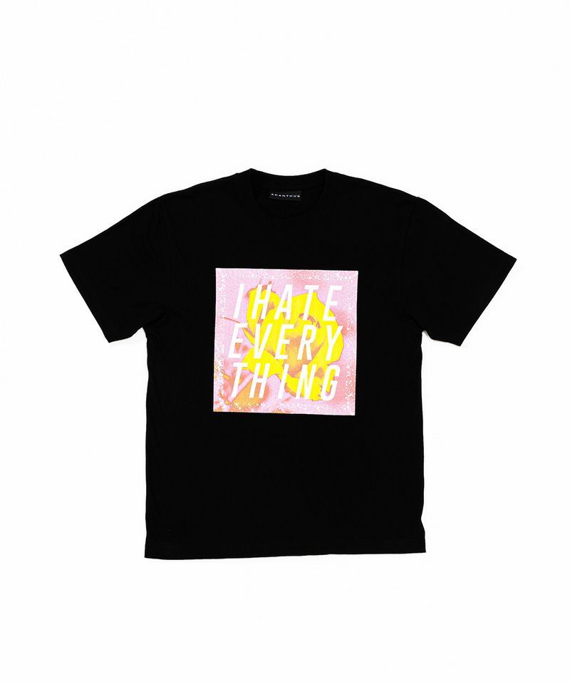 ACANTHUS × NOTHING / Tシャツ / I HATE EVERYTHING Tee / BLACK