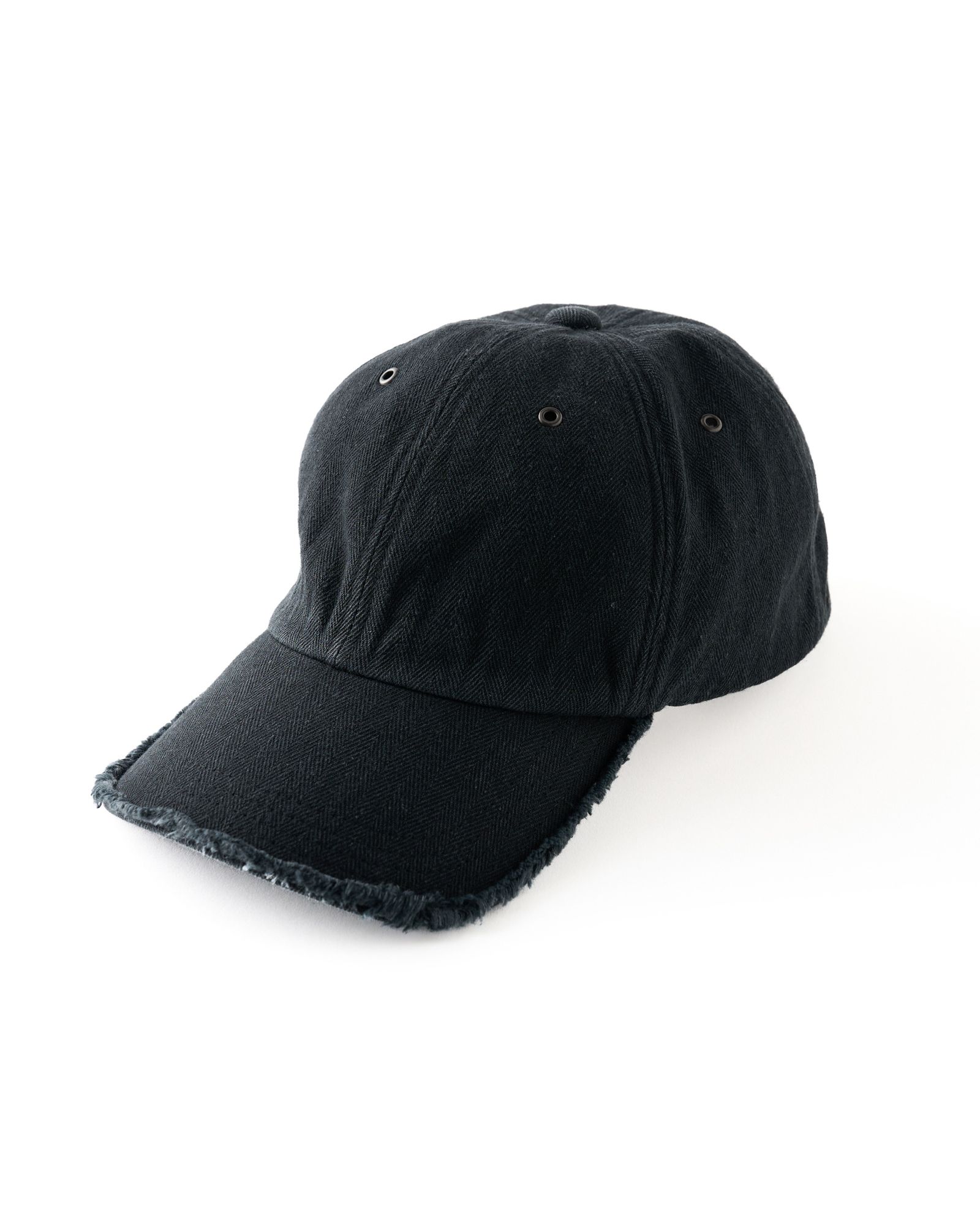 ☆先行予約☆ wjk  / ストライプニットビーニー / コットンリネンヘリンボーンエイジングベースボールキャップ / cotton linen herringbone aging B.B.cap / fade black【8007 cl29k】