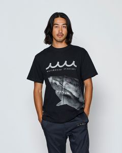 ☆先行予約☆muta MARINE × ACANTHUS  / シャークTシャツ /  Shark Tee / BLACK【MA2717】